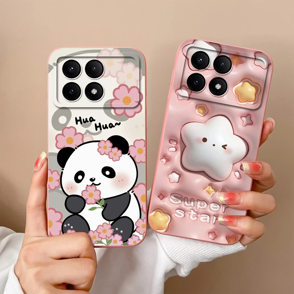 Fundas de teléfono para Redmi K70 Pro K70E, cubierta trasera suave de silicona líquida a prueba de golpes, Gato divertido, astronauta, encantadora - imagen 5