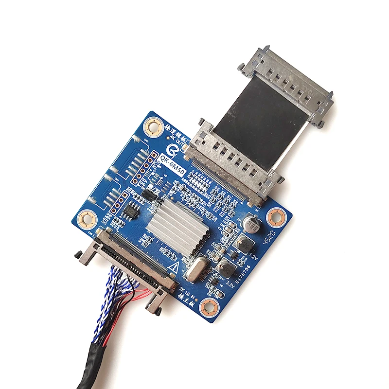 Placa adaptadora de QK-6M50 de 2K a 4K, 4K a 2K, a LVDS VbyOne, Multiplicador de frecuencia, 32-50 pulgadas - imagen 2
