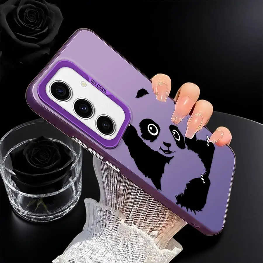 Funda para Samsung Galaxy A32 A73 A26 A33 A34 A36 A22 A52 A23 A25 A53 A24 funda trasera para teléfono Panda de dibujos animados lindo - imagen 5