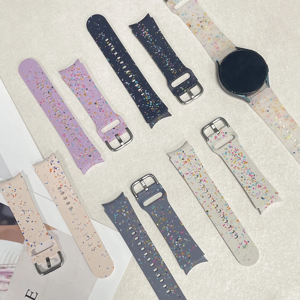 Correa de silicona para Samsung Galaxy Watch 7/6/5/4/FE, repuesto de correa de reloj para Galaxy Watch 6 Classic/4 Classic/5 Pro - imagen 3