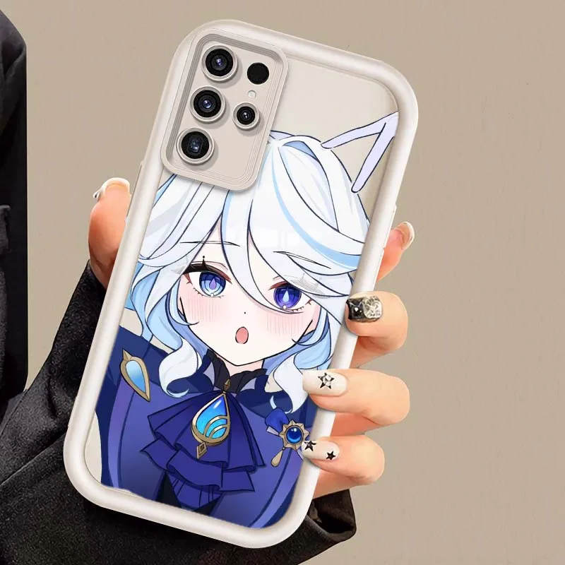 Funda Protectora para Teléfono con Diseño de Chica Anime Furina para Samsung Galaxy S25 S24 S23 S22 S21 S20 Ultra Plus FE 5G - imagen 3
