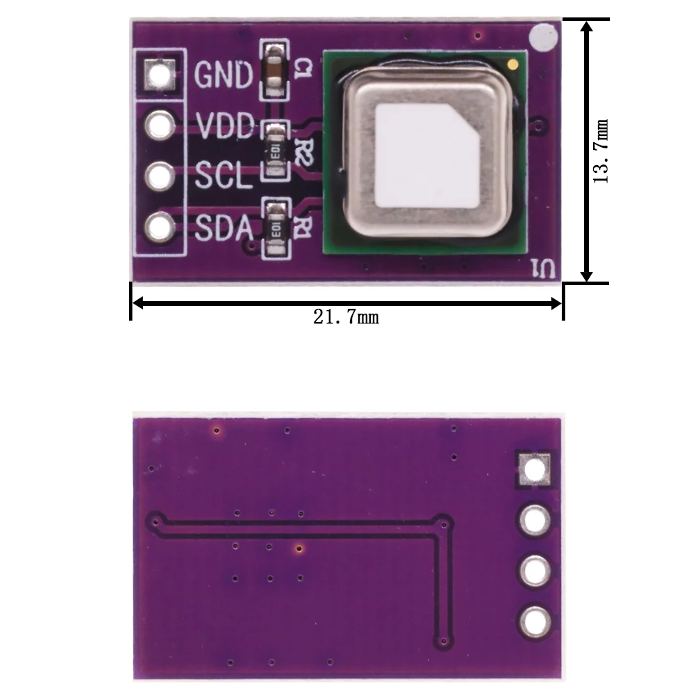 Módulo de Sensor de Gas SCD40 SCD41, detecta CO2, dióxido de carbono, temperatura y humedad en un Sensor, comunicación I2C - imagen 5