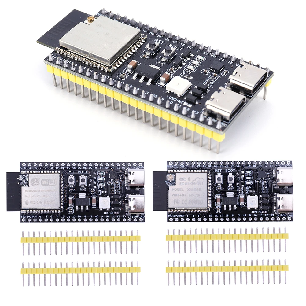 Placa de desarrollo ESP32-S3-DevKitC-1, módulo Wifi Bluetooth 2,4G, 8M, PSRAM, 16M FLASH N16R8, cabezal de 44 pines tipo C ESP32 S3 para Arduino - imagen 3