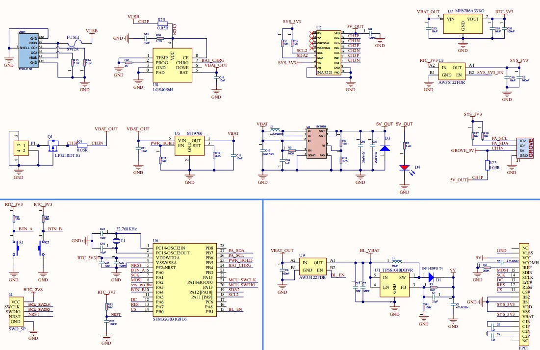 Unidad M5Stack TimerPWR carga inteligente de baja potencia/descarga/interruptor de temporizador/pantalla de pantalla/controlador de salida de refuerzo - imagen 4