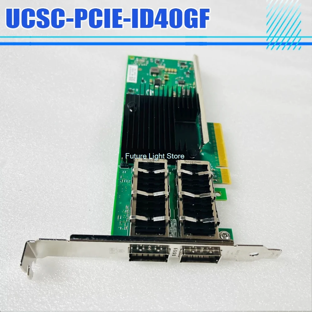 Para tarjeta de red de fibra óptica INTEL de doble puerto 40G 10G UCSC-PCIE-ID40GF XL710-QDA2 - imagen 2