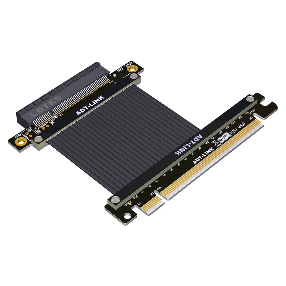 Adaptador de Cable de extensión PCIE 4,0 X16 a X8, soporte de expansión, tarjeta USB, tarjeta de captura, convertidor de tarjeta de red inalámbrica por cable PCIE4.0 - imagen 4