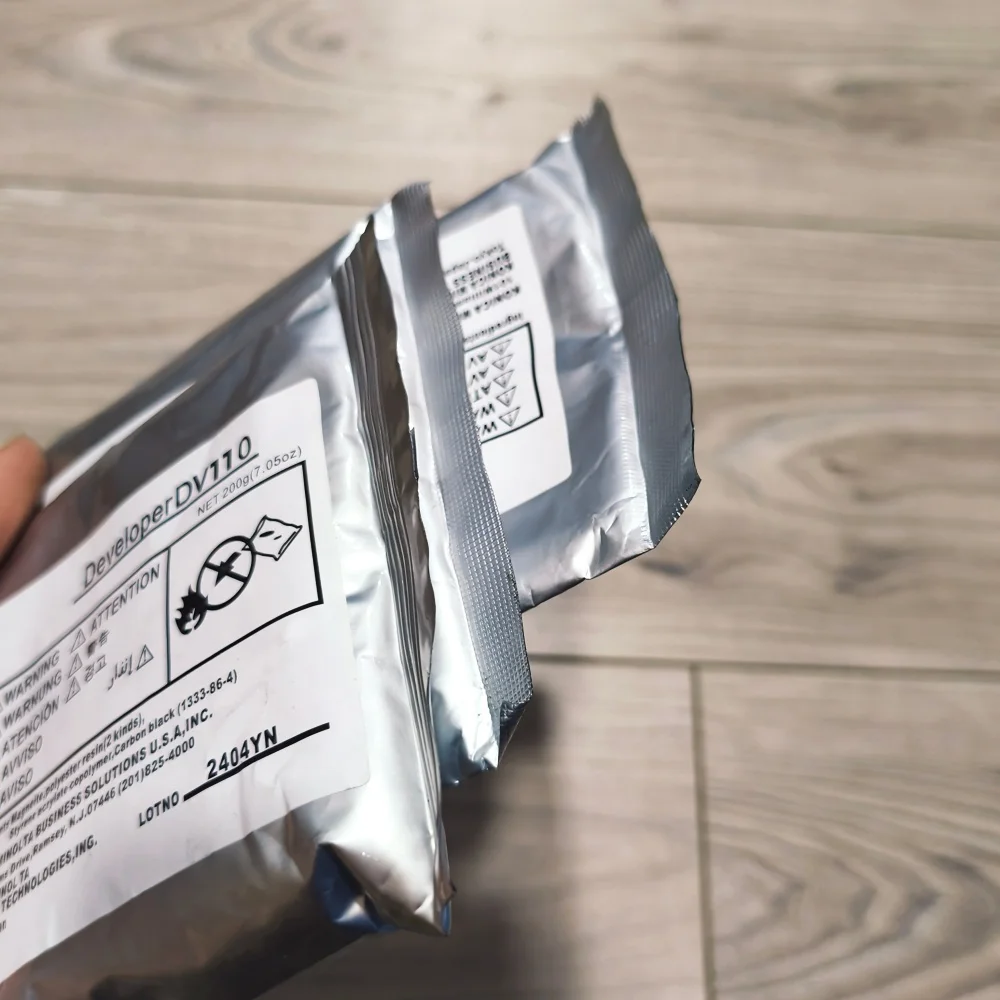 1 unidad nuevo desarrollador DV110 compatible para Konica Minolta Bh162 Bh180 Bh210 di152 di183 di250 di3510 7118 200 g/bolsa desarrollador negro