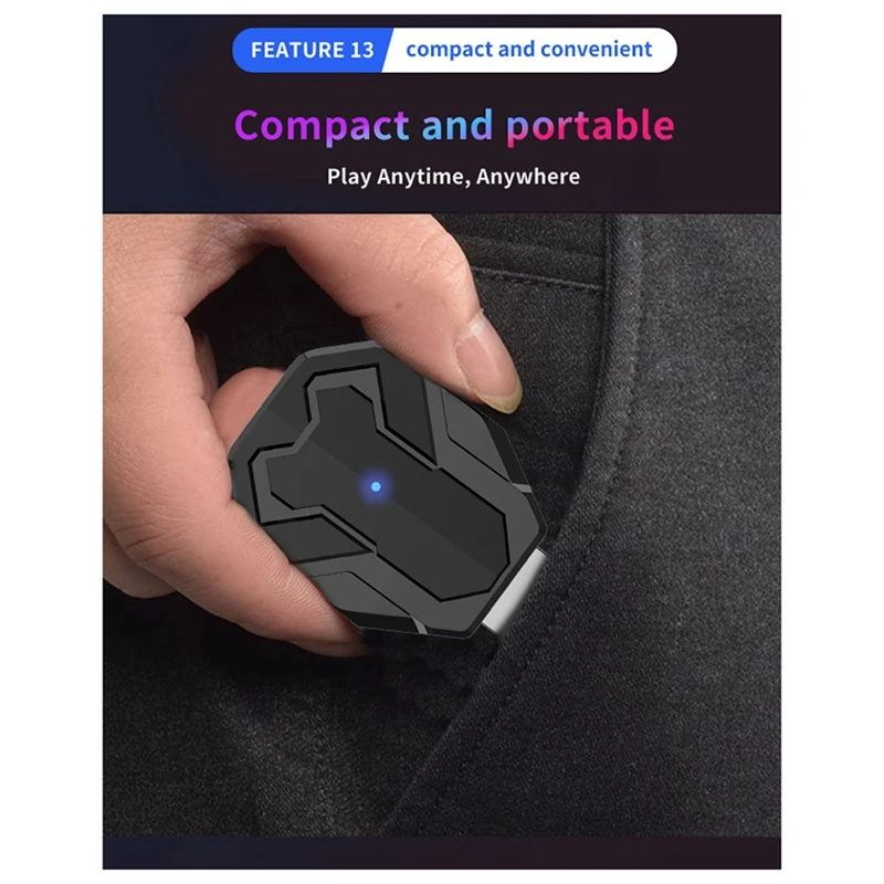 Top-NUEVO M1-Mini Convertidor de teclado y ratón V 5.2 Convertidor de adaptador de teclado y ratón para juegos Prensado automático - imagen 4