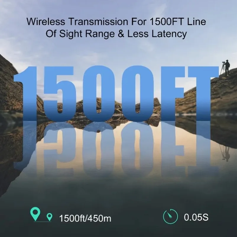 Kit extensor inalámbrico Compatible con HDMI, transmisor y receptor de vídeo para cámaras de juegos en el hogar, compatible con baterías de la serie NP-F - imagen 4