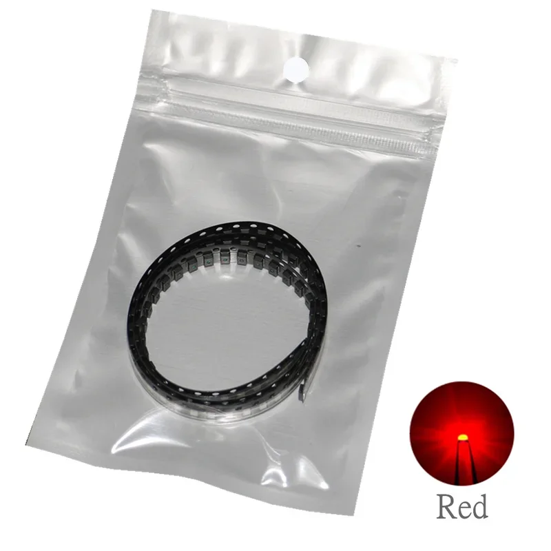 100 Uds 3528 (1210) SMD LED diodo emisor lámpara Chip cuentas de luz blanco cálido rojo verde azul amarillo naranja rosa RGB Micro LED - imagen 5