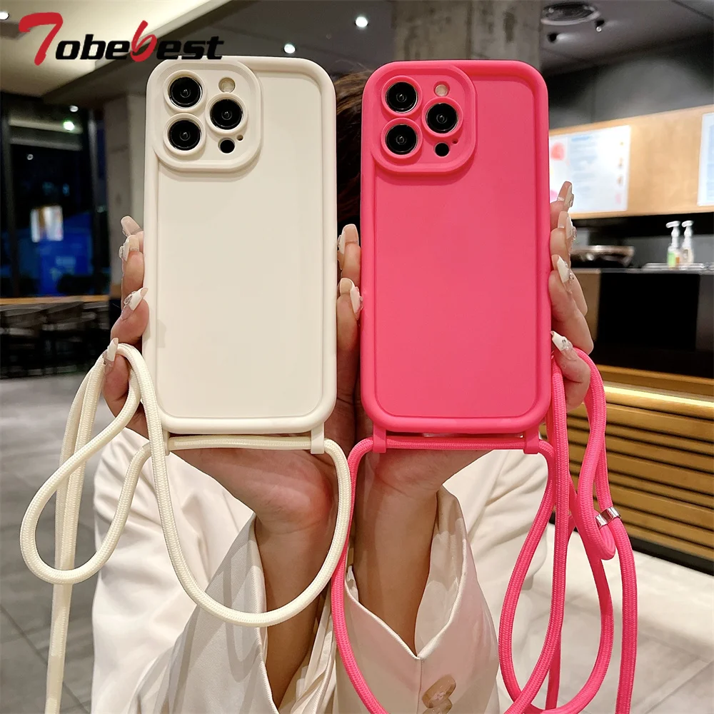 Funda cruzada con correa de cordón ajustable para Samsung Galaxy A16 A06 A15 A25 A35 A55 A14 A24 A34 A54 A05 A05S 4G 5G