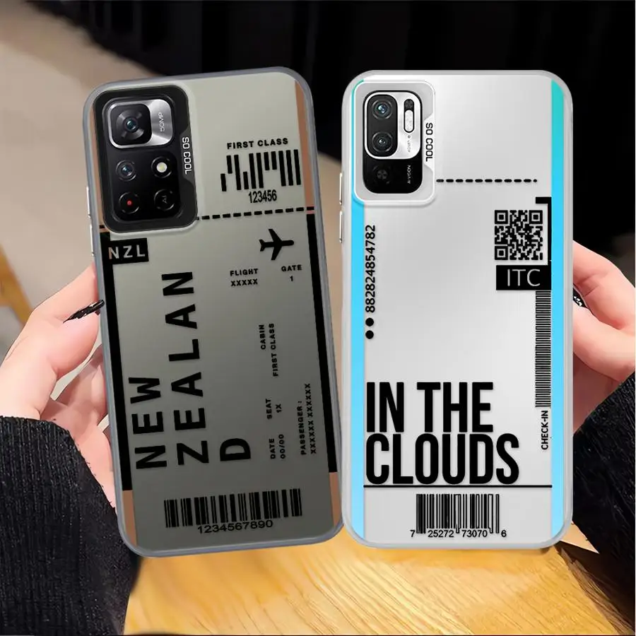 Funda para Xiaomi Mi 13T 11 Lite 12T Pro, funda trasera para teléfono, pase de embarque creativo - imagen 5