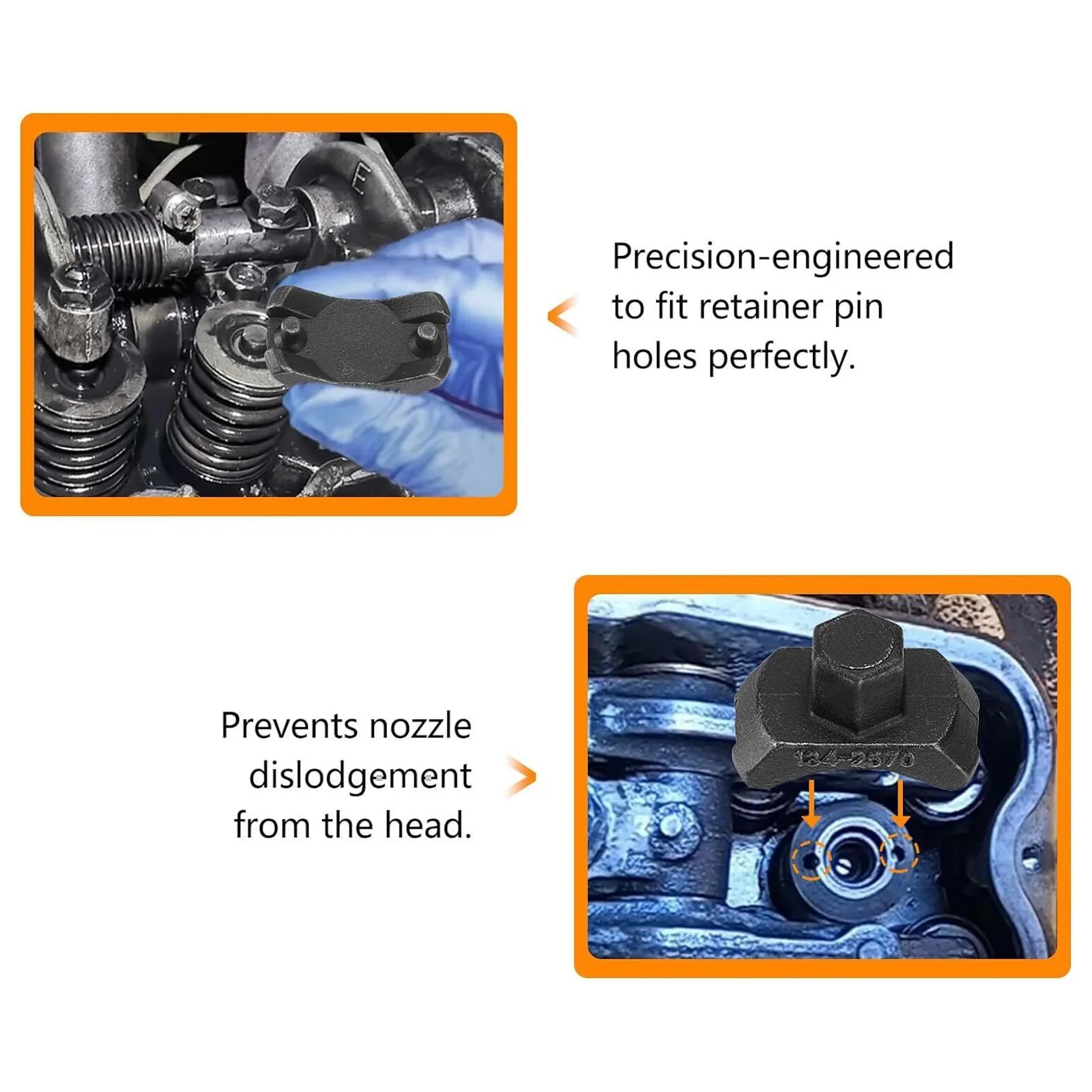 Boquilla de inyección de combustible, llave inglesa de retención, herramientas 134-2570 para Caterpillar Cat 3406B 3406C 3408 3408B 3412, accesorios para coche, 1 ud. - imagen 5