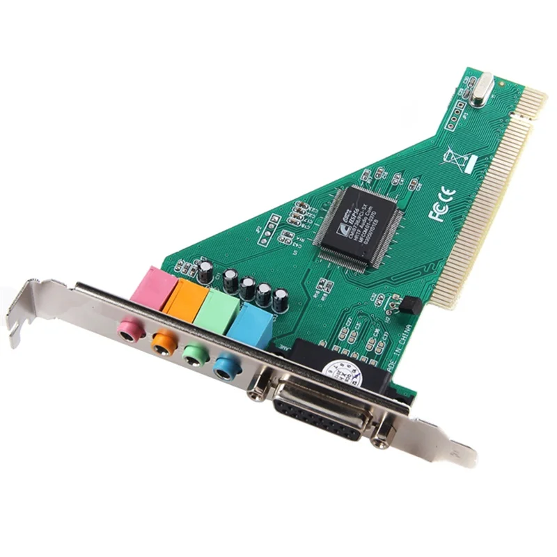 Tarjeta de Audio de sonido PCI con puerto MIDI de juego, 4 canales, 5,1 Surround, 3D, PC, nuevo