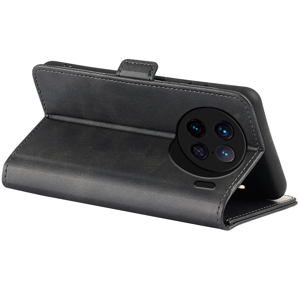 Funda de cuero con tapa para Vivo X90 Pro, funda de teléfono con imán Vintage - imagen 5
