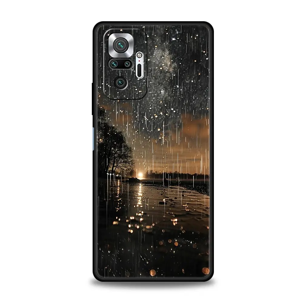 Funda de teléfono para Xiaomi Redmi Note 14 13 12 5G 11 10 Pro 4G 9S 9 14C 13C 12C 10C 9C 9A cubierta paisaje lluvia viaje naturaleza arte - imagen 4