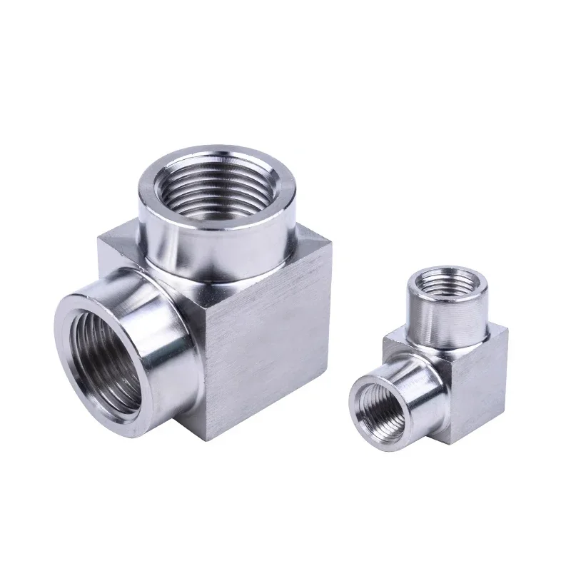 1 unidad de alta presión 1/8 "1/4" 3/8 "1/2" 3/4 "1" ángulo de codo macho hembra acoplador de 90 grados 304 accesorio de tubería inoxidable agua Gas - imagen 2