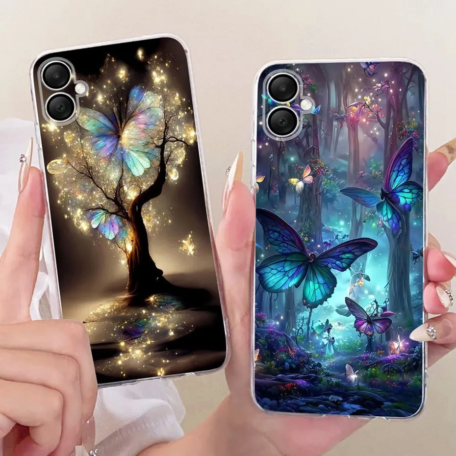 2025 funda de teléfono con impresión bonita para Samsung Galaxy A06 4G 5G fundas de silicona suave TPU para Samsung A06 SM-A065F SM-A066B contraportada - imagen 2