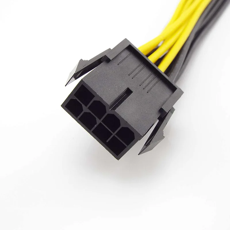 PCI-E PCIE 8p hembra a 2 puertos duales 8 pines 6 + 2p macho GPU tarjeta de vídeo gráfica Cable de extensión de alimentación de minero Cable 18AWG a7 - imagen 2