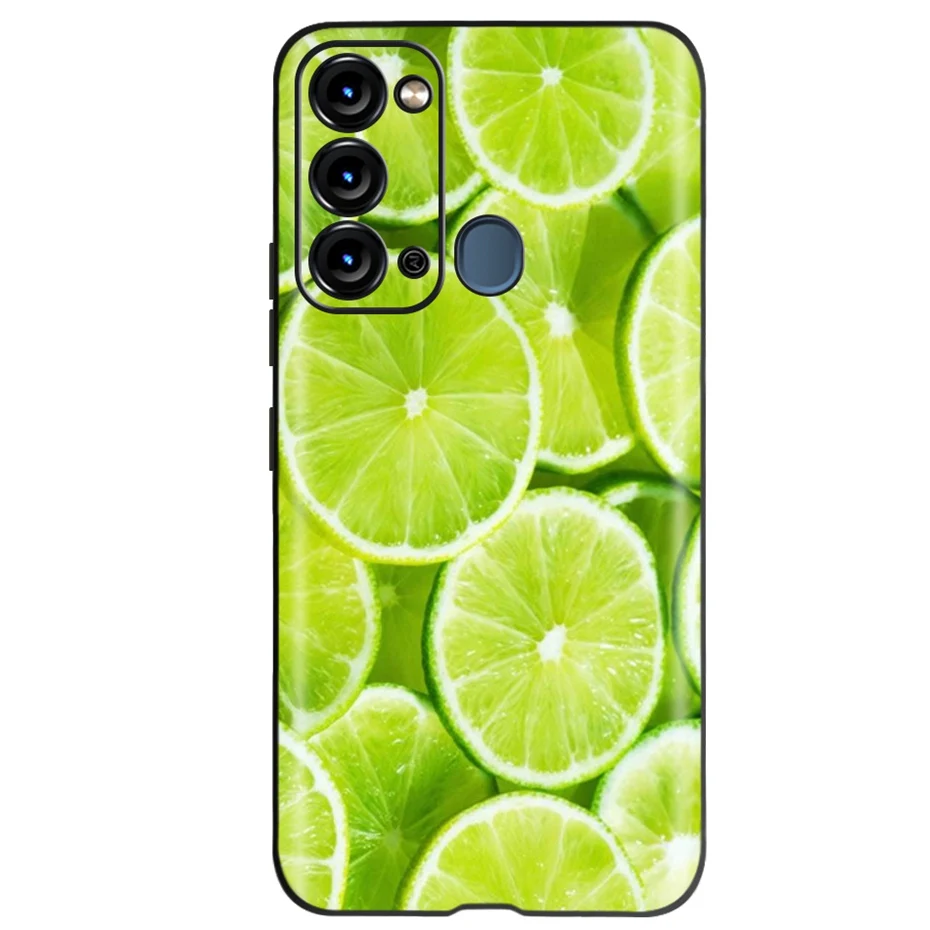 Funda protectora de silicona para teléfono móvil, carcasa suave de TPU negra con diseño de girasol y gato a la moda para ITEL S17 S 17 S661W - imagen 4