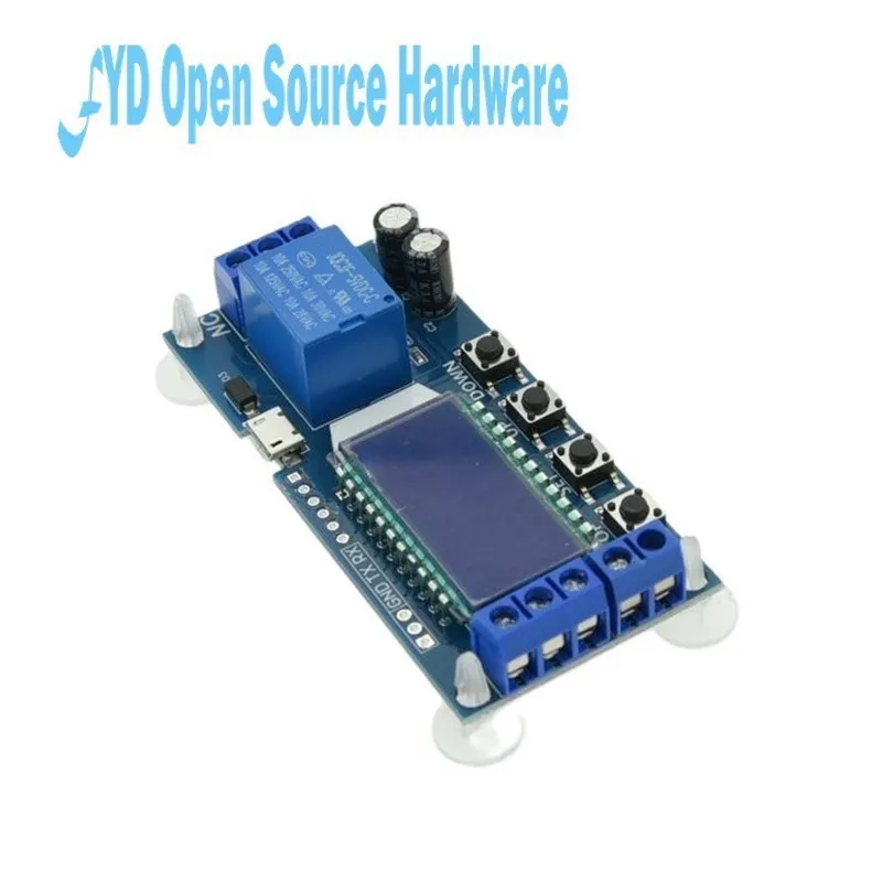 Módulo de relé de retardo XY-LJ02, pantalla LCD de tiempo, Micro USB Digital, 6-30V, temporizador de Control, interruptor, módulo de ciclo de disparo, placa de Control - imagen 5