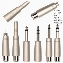 Adaptador XLR y Mini XLR a Jack/RCA 3,5 mm y 6,35 mm estéreo
