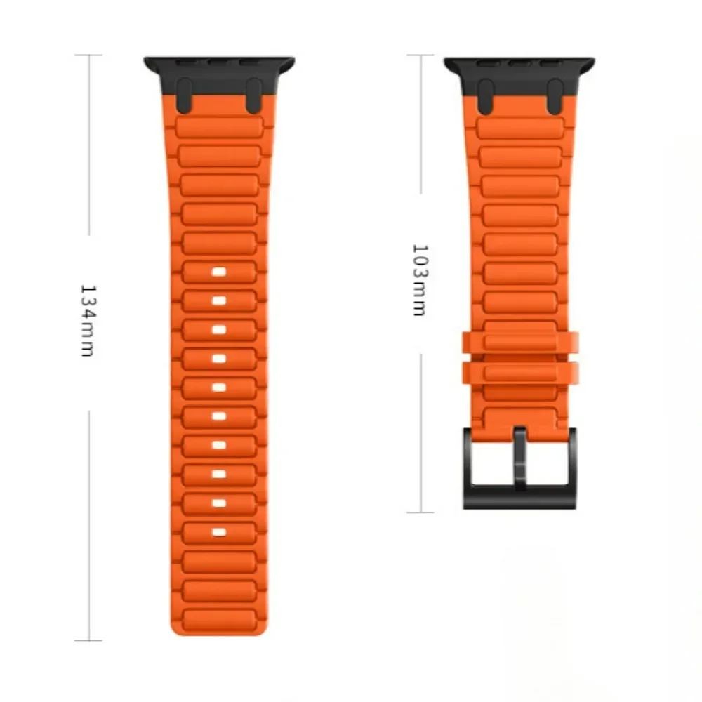 Correa de silicona de goma suave Ultra 2 49mm para Apple Watch Series 10 46mm 42mm iWatch 9 Band 45mm 44mm 38 40mm 41mm pulsera Correa - imagen 2