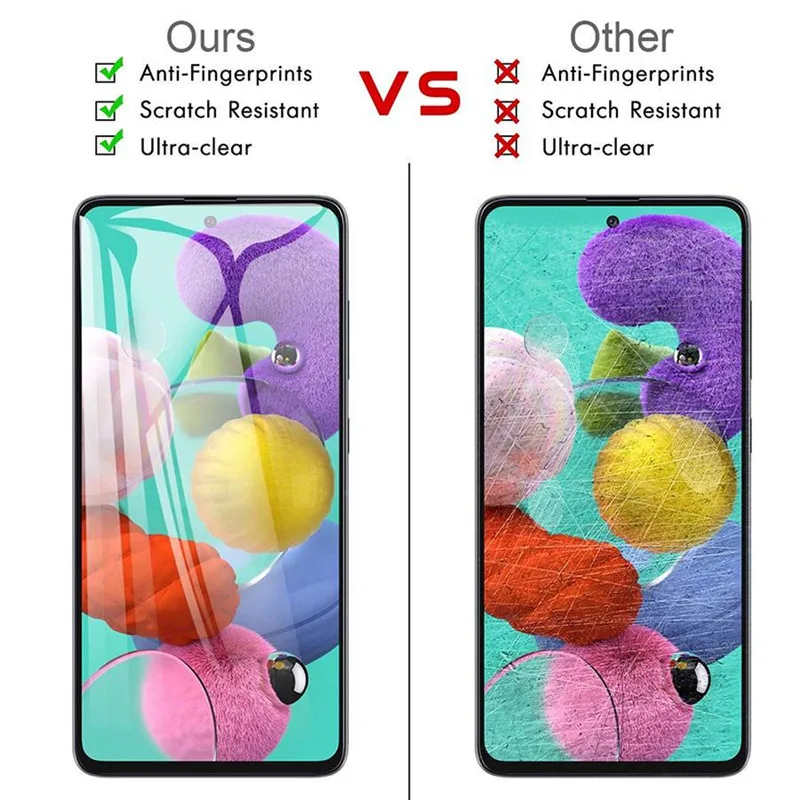 5 uds 9D Protector de pantalla de cubierta completa para Samsung A56 5G Galaxy A55 A54 A36 A35 A73 A34 A53 A52 A33 A72 A32 A70 A71 vidrio templado - imagen 3