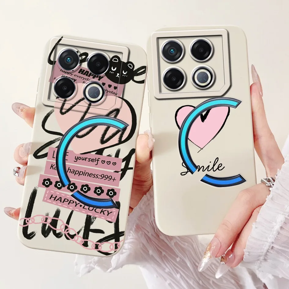 Para Infinix GT 20 Pro 2024 funda X6871 a prueba de golpes patrón de moda funda de teléfono mate de silicona suave para Infinix GT20 Pro Coque - imagen 2