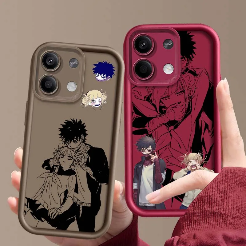 Funda de Anime Dabi y Toga para Redmi Note 14 13 12 11 12R 12R 11T Pro Speed Plus 5G, funda de teléfono con escalera ocular