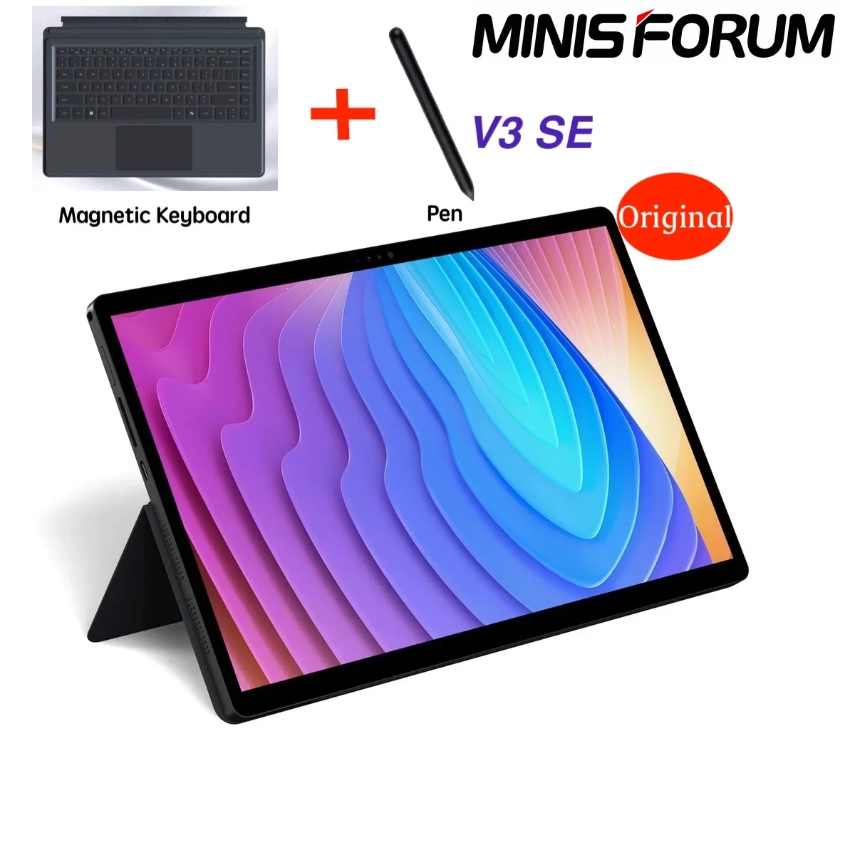 Minisön V3 SE Windows Tablet AMD Ryzen 7-7735U 16GB 6400mhz 1TB SSD Pantalla Vast de 14", Doble ventilador, Computadora portátil USB4 dual - imagen 3