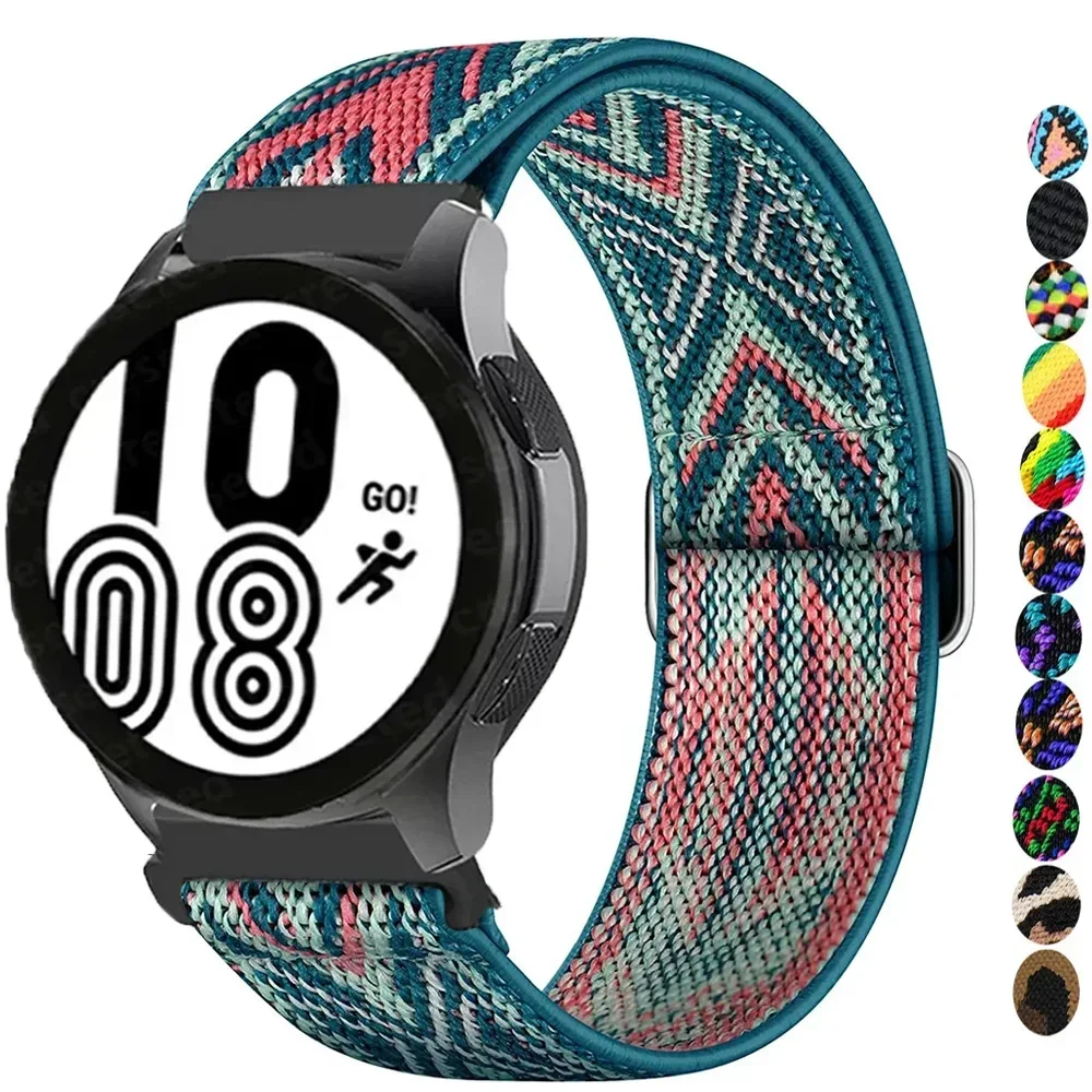 Correa elástica brillante para Samsung Galaxy Watch 7/6/5/pro/4/classic/Active 2 20mm/22mm pulsera del orgullo bohemio Huawei GT 4-3-2 - imagen 2