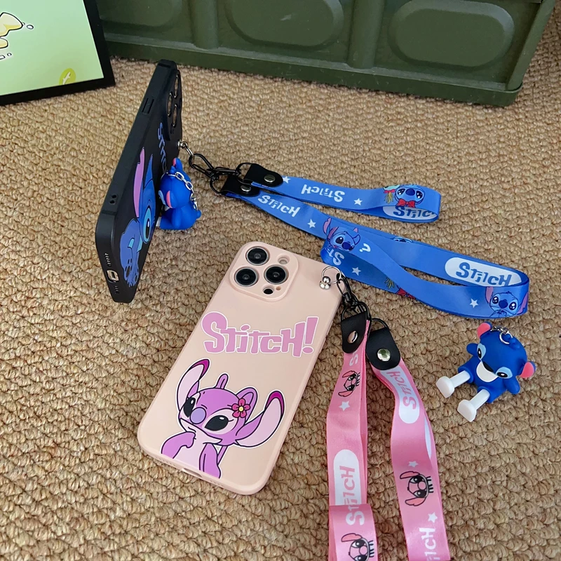 Funda de Ángel de dibujos animados con cuerda de soporte para Xiaomi Redmi 8 9 9T A1 A3 Note 7 8 9 10 Pro - imagen 5