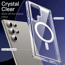 Funda MagSafe Transparente Samsung Galaxy S25/S24/S23FE/S22/S21 Antigolpe