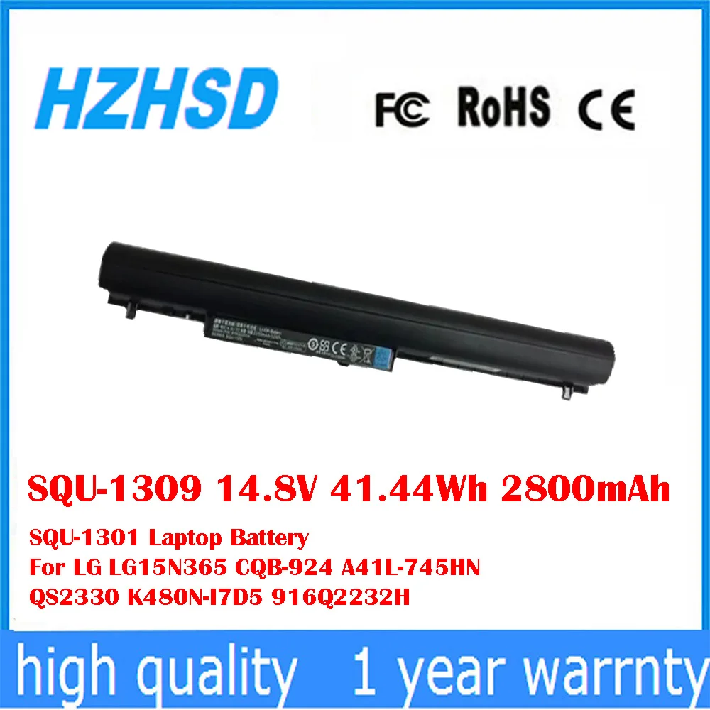 SQU-1309 14,8 V 41.44Wh 2800mAh SQU-1301 batería del ordenador portátil para LG LG15N365 CQB-924 A41L-745HN QS2330 K480N-I7D5 916Q2232H