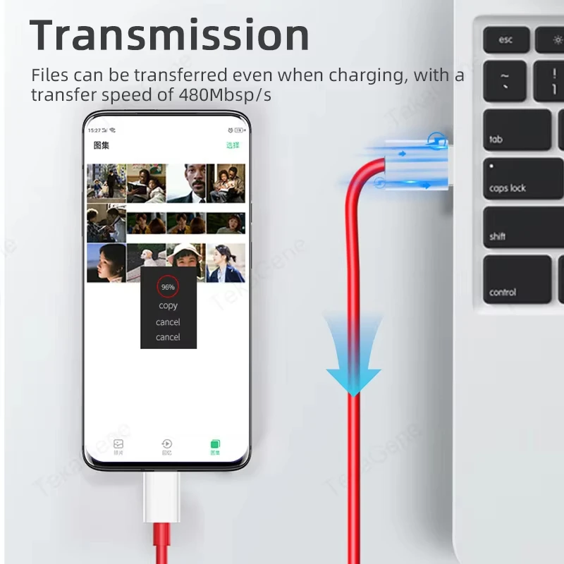 Para Oneplus 65W Cable de carga súper rápido USB A tipo C Cable de carga para One Plus 11 10t Nord CE 4 10 Ace 3 Pro Huawei iPhone15 - imagen 4
