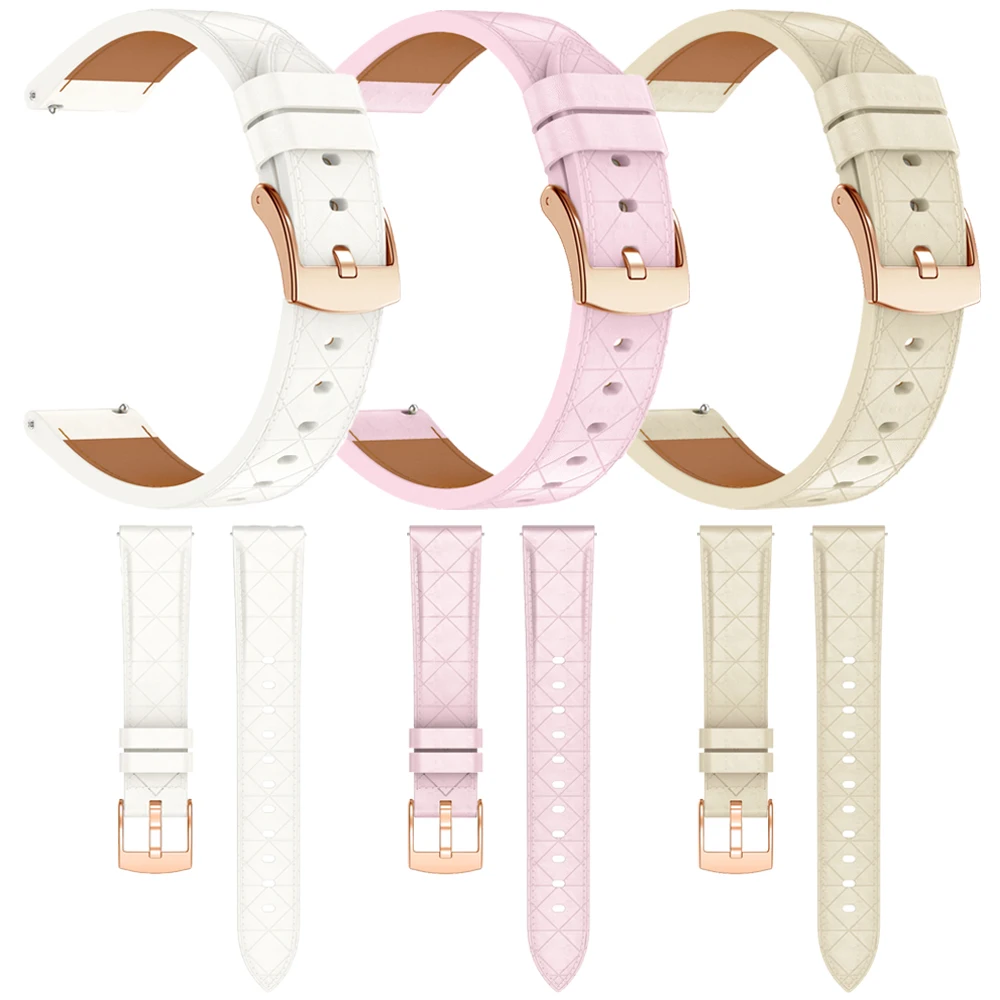 Correa de 20mm para Huawei Watch GT 3 42mm GT3 Pro 43mm Correa de cuero sintético para Huawei GT 2 GT2 Honor Magic 2 pulsera de 42mm Correa - imagen 3