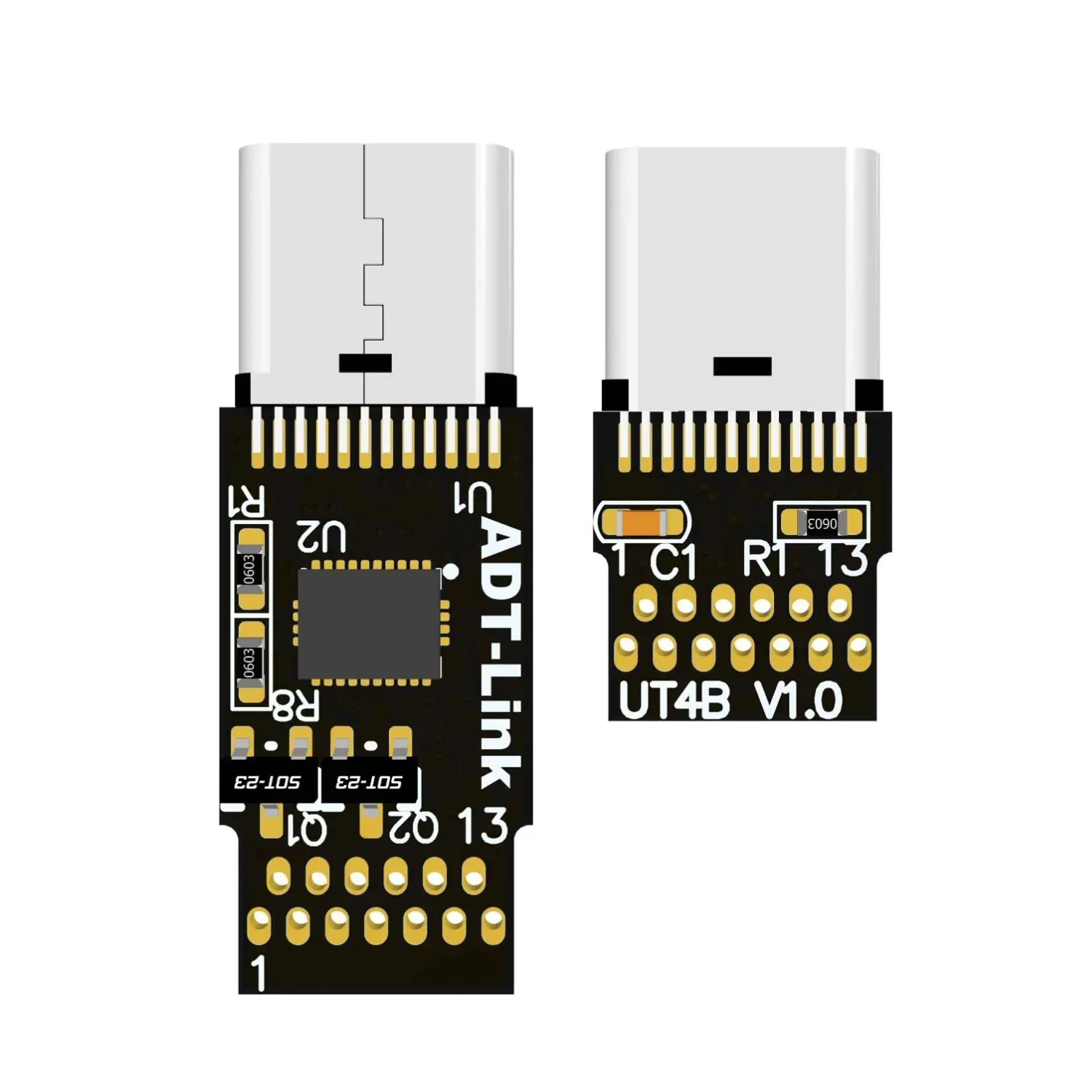 ADT codo FPV USB 3,0 tipo C a Micro-B Cable de extensión plano hembra a macho con marcador electrónico para GPS Monitor cardán de mano sin escobillas - imagen 4