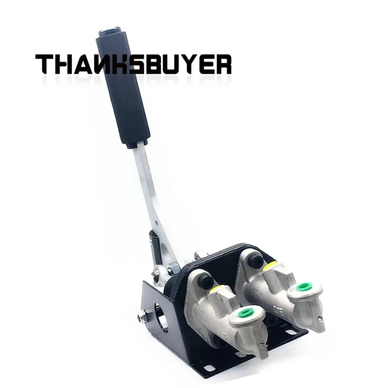 Simplayer Freno de mano de carreras de doble cilindro Freno de mano hidráulico de aluminio universal para juegos de deriva - imagen 3