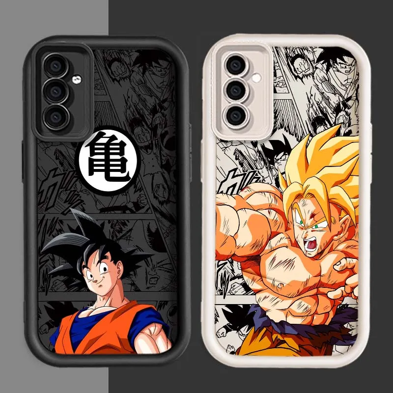 D-Dragon Ball Saiyans Anime para Samsung A71 A56 A55 A54 A53 A51 A35 A32 A31 A16 A15 A06 funda de teléfono con escalera ocular