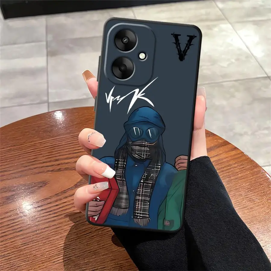 Funda de teléfono suave negra para Xiaomi Redmi 12C 14C 13C A4 10 A5 K40 K80 Pro 9 A3 A1 A2 Plus Senior v-vrunkS - imagen 2