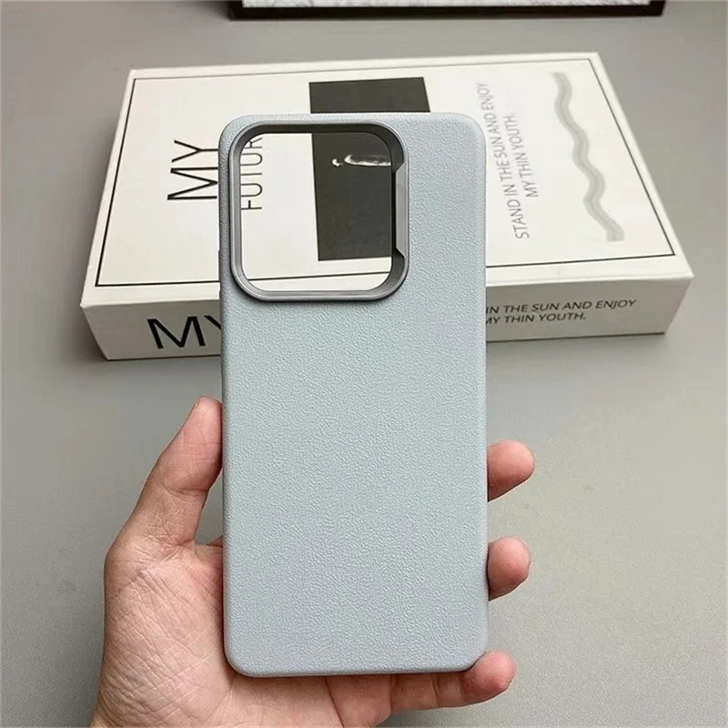 Funda para Reno 14F 14 F 5G, funda trasera de silicona PU de lujo para teléfono, carcasa de protección suave a prueba de golpes, parachoques de TPU para OPPO Reno 14 Pro - imagen 3