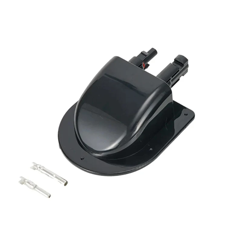 Panel Solar, Cable de doble orificio, glándula de entrada, caja de sellado, conector de Cable curvo, resistente al agua para caravana RV - imagen 3