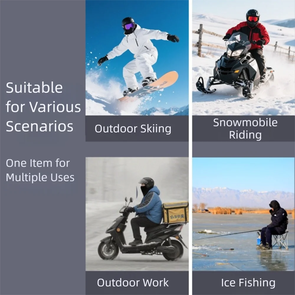 Nuevo Gorro pasamontañas a prueba de viento para mantener el calor, gorro con protección para los oídos a prueba de frío, jersey multifuncional, sombreros para deportes al aire libre - imagen 3