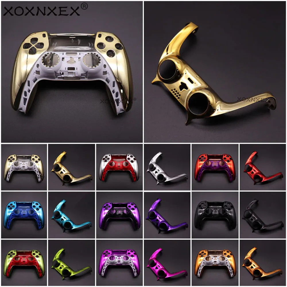 Reemplace la carcasa de PS5, reemplazo DIY de la carcasa del controlador, cubierta frontal y trasera y tira embellecedora del controlador Dualsense5