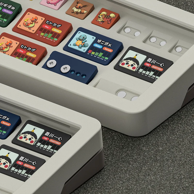 Puff12m caja de placa de identificación magnética a prueba de polvo almacenamiento de matriz 3d impreso Navi70 nueva placa de identificación periféricos de teclado personalizados - imagen 4