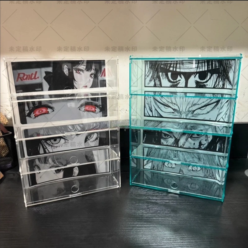 Nueva caja de almacenamiento para ratón, estante de exhibición a prueba de polvo, caja de exhibición personalizada, vidrio transparente con cable inalámbrico de escritorio para jugadores