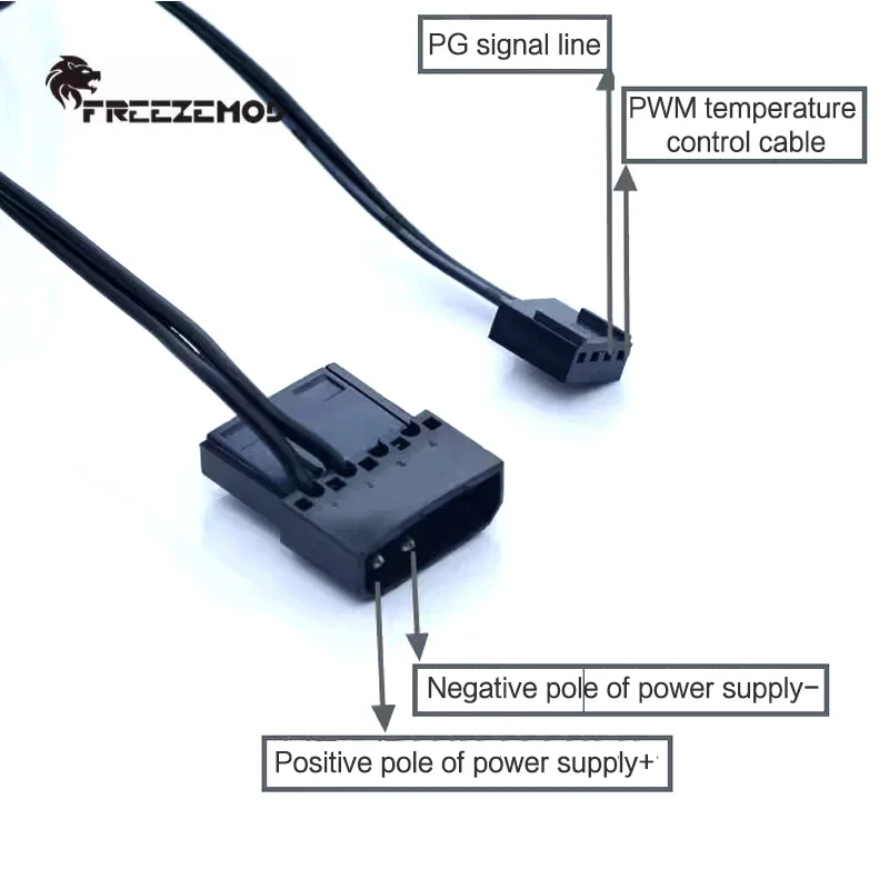 FREEZEMOD suspensión magnética silenciosa D5 núcleo de bomba de agua para computadora refrigeración por agua Control de velocidad PWM doméstico 1100L/H, PU-PWM5B18W - imagen 3