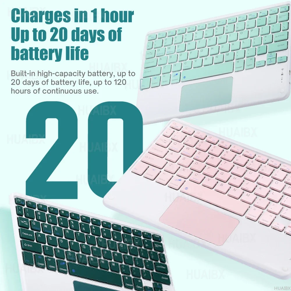 Para Galaxy Tab S6 Lite Funda de 10,4 pulgadas con teclado, cubierta de teclado desmontable para Samsung Tab S6 Lite SM-P610 P613 P615 P619 - imagen 5