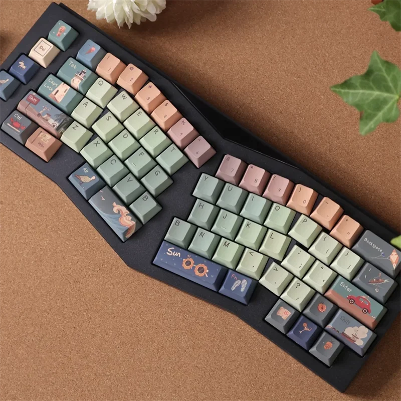 Teclas PBT originales con perfil Cherry URE, teclas con temática multielemento, teclas de teclado mecánico de sublimación de cinco lados personalizadas - imagen 5